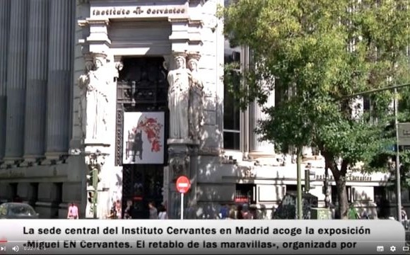 Vídeo about #MiguelENCervantes at Instituto Cervantes in Madrid